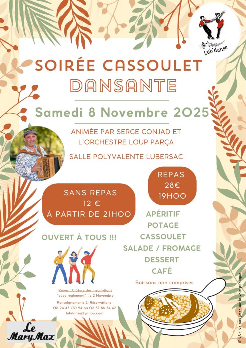 Soirée cassoulet dansante
