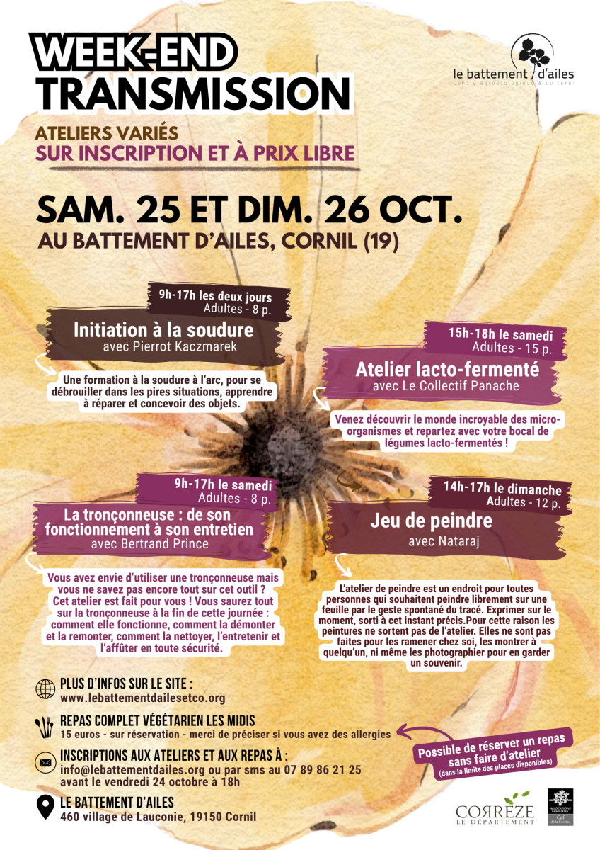 Le Battement d'Ailes : WEEK-END TRANSMISSION