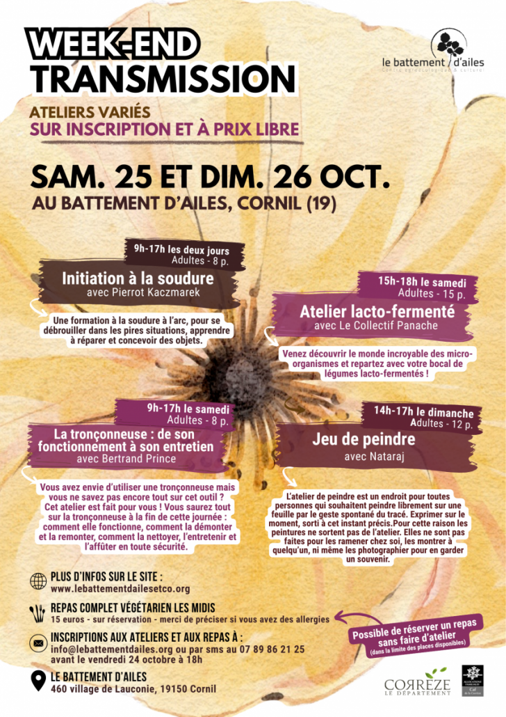 Le Battement d'Ailes : WEEK-END TRANSMISSION