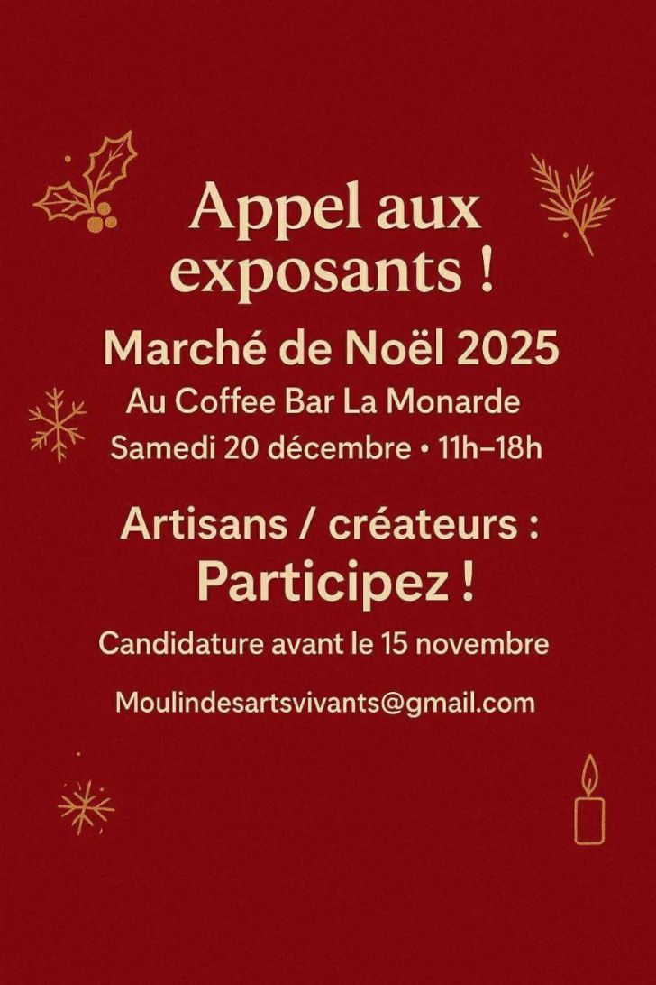 Marché de Noël au Coffe Bar La Monarde