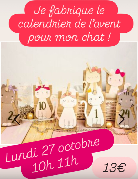 Atelier Calendrier de l'avant (Ô p'tits chats  ...