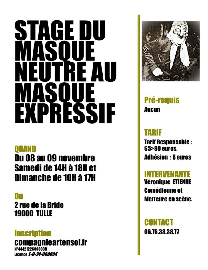 Stage "Du masque neutre au masque expressif"