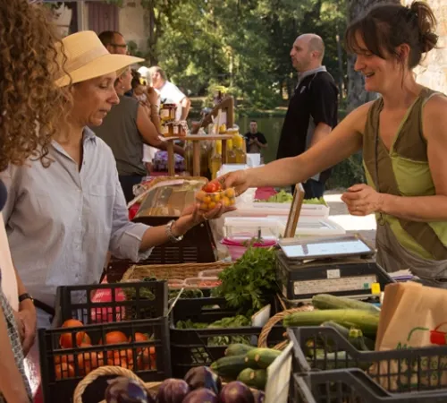 Marché à Saint-Privat