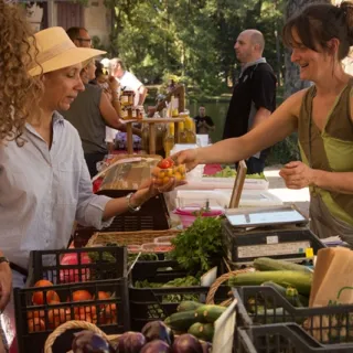Marché à Saint-Privat
