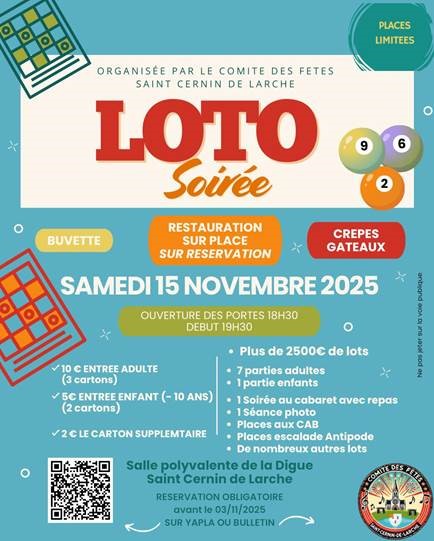 Loto à St Cernin de Larche