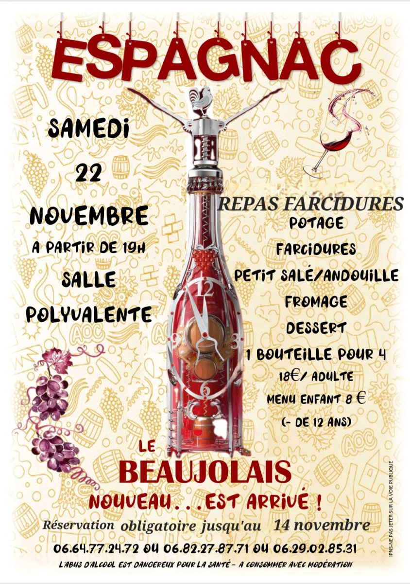 Le Beaujolais nouveau...est arrivé !