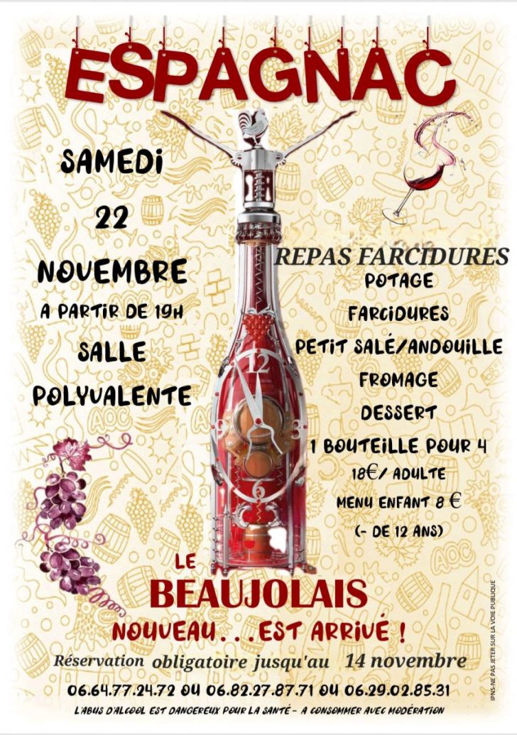 Le Beaujolais nouveau...est arrivé !