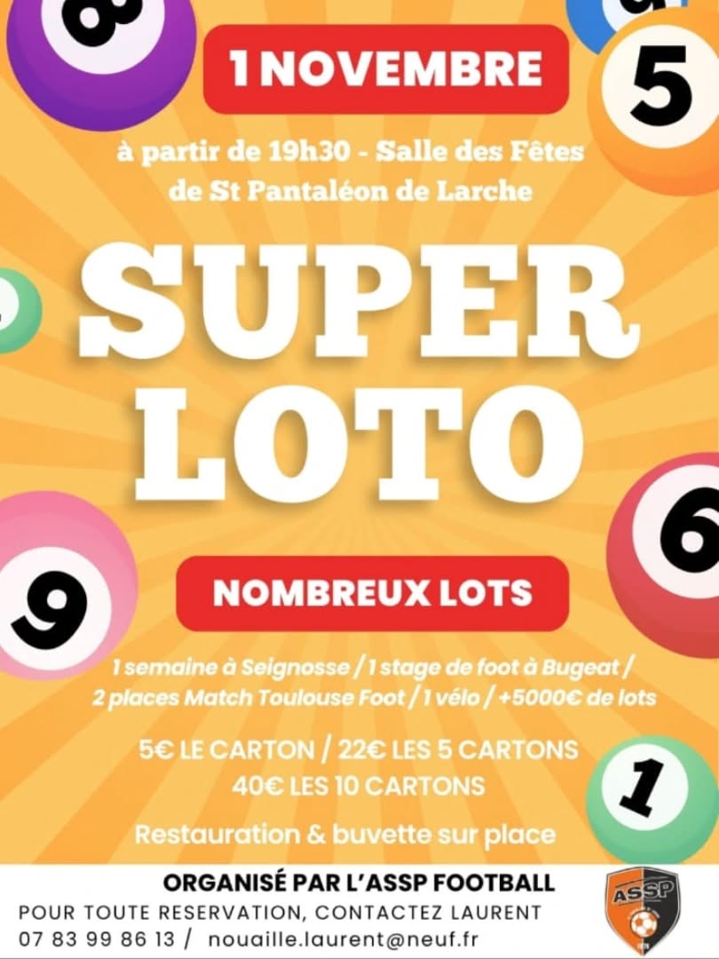 Super loto à Saint Pantaléon de Larche