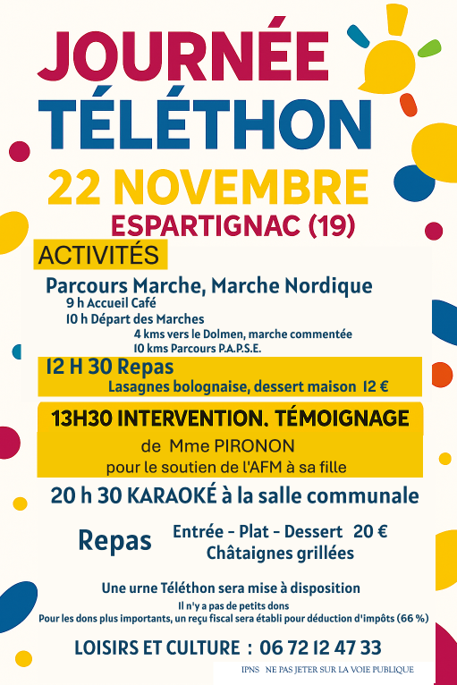 Téléthon à Espartignac