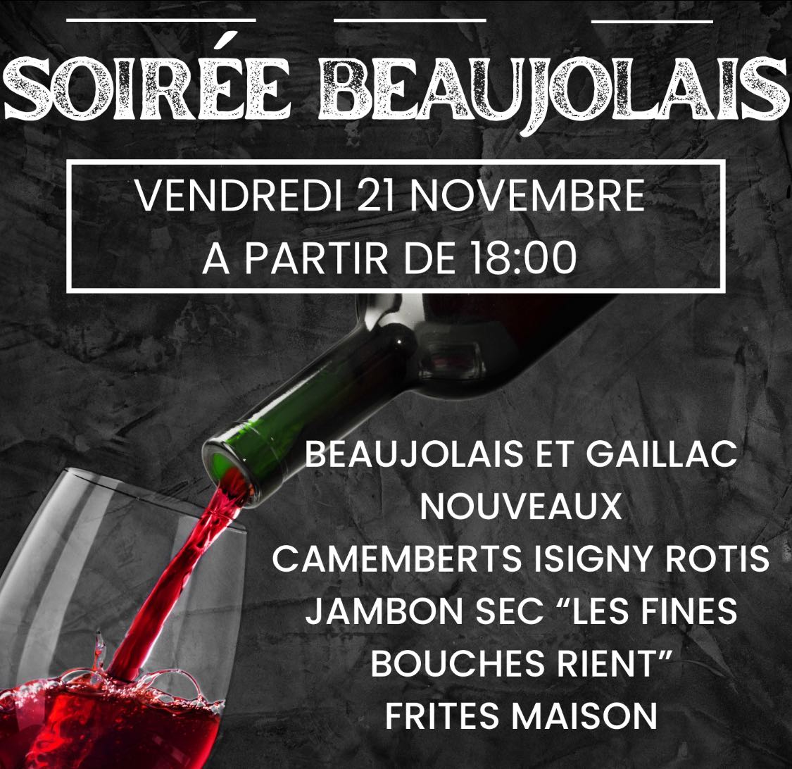 Le Beaujolais Nouveau à l'Etablissement
