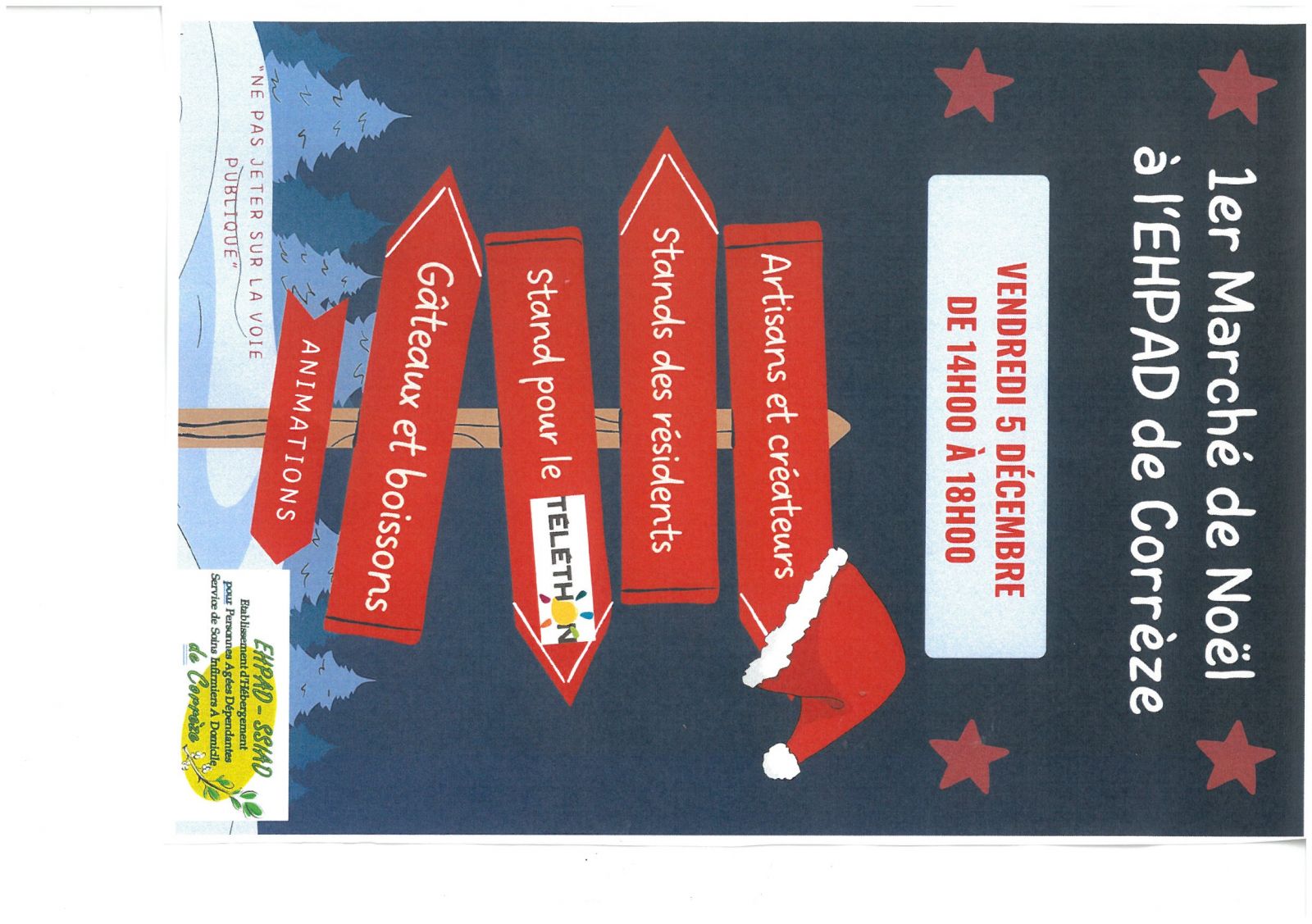 1er marché de Noël à l'EHPAD de Corrèze