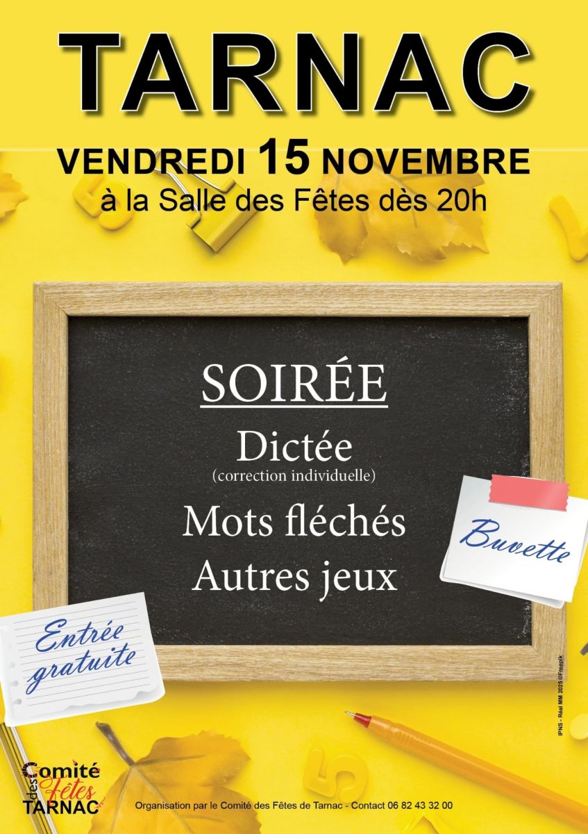 Soirée dictée, mots fléchés et autres jeux