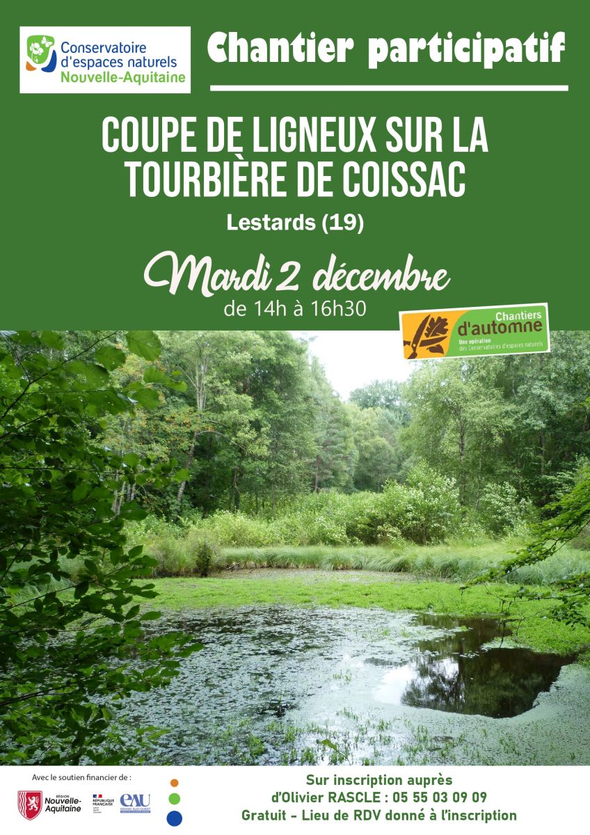 Chantier Participatif Tourbière de Coissac