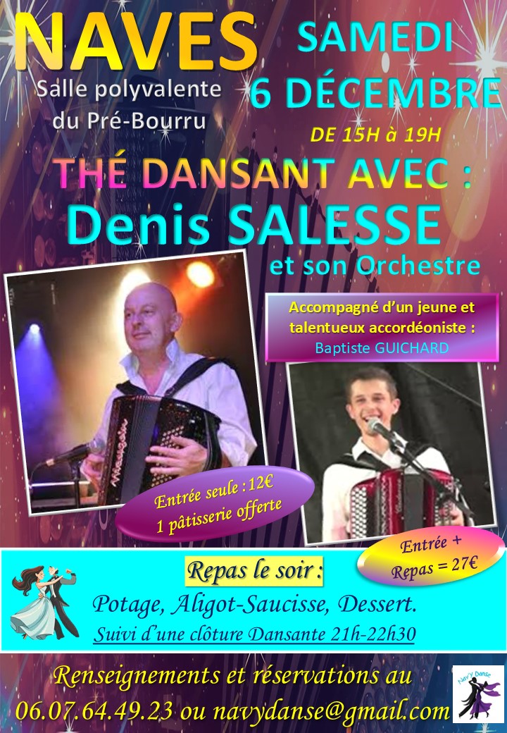 Invitation au Thé Dansant de Naves - Samedi 6  ...