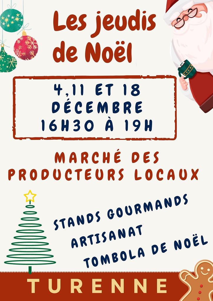 Les jeudis de Noël : Marché des producteurs locaux