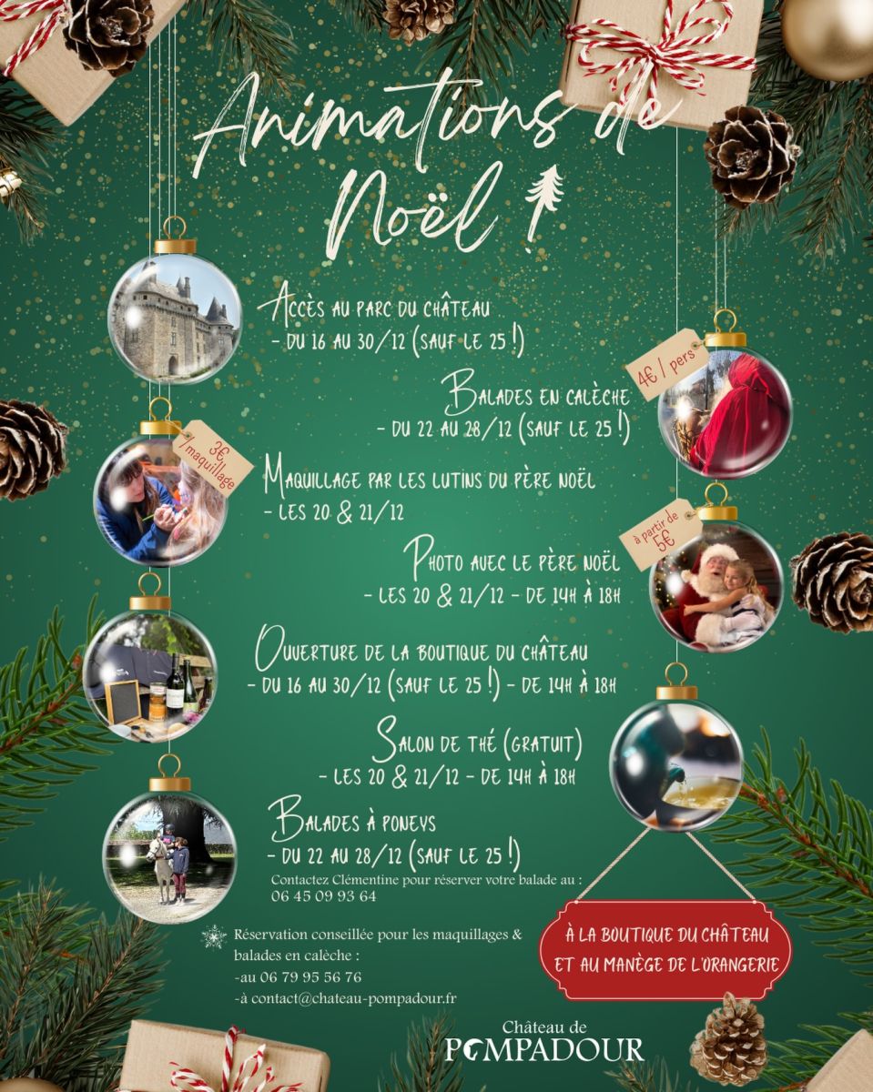 Animations de Noël à Pompadour
