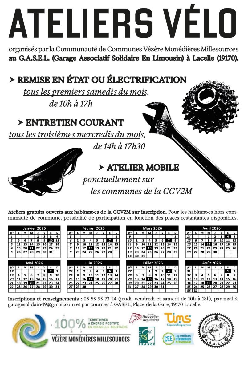 Ateliers Vélo à LACEL ... - Crédit: © GASEL
