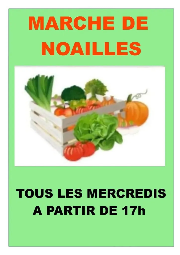 Marché hebdomadaire d ... - Crédit: Mairie de Noailles