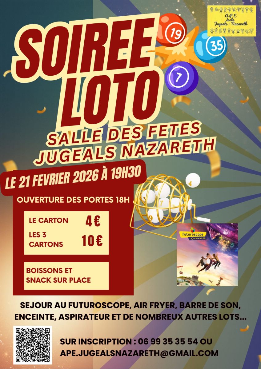 Soirée Loto de l'Association des Parents d'Eleve