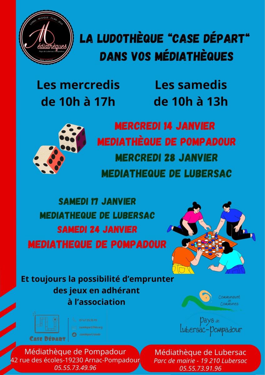 Atelier jeux de société à la médiathèque de Lu ...