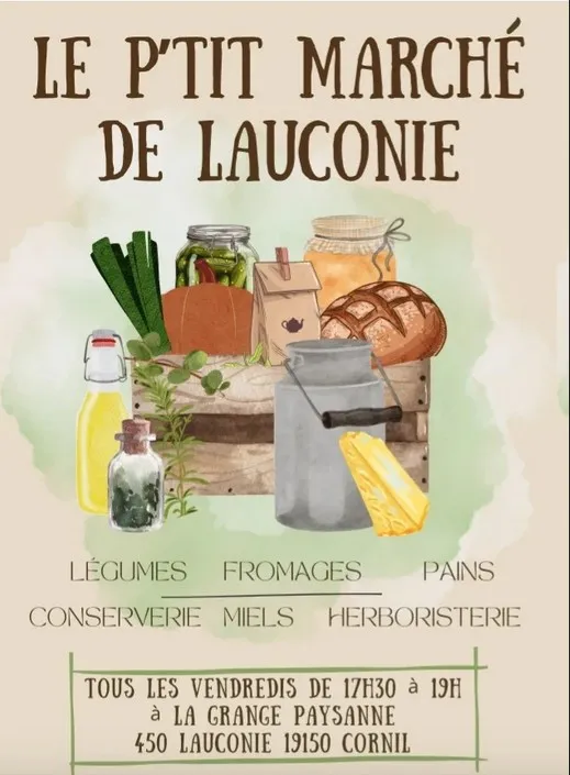 Le P'tit marché de La ... - Crédit: La Grange paysanne