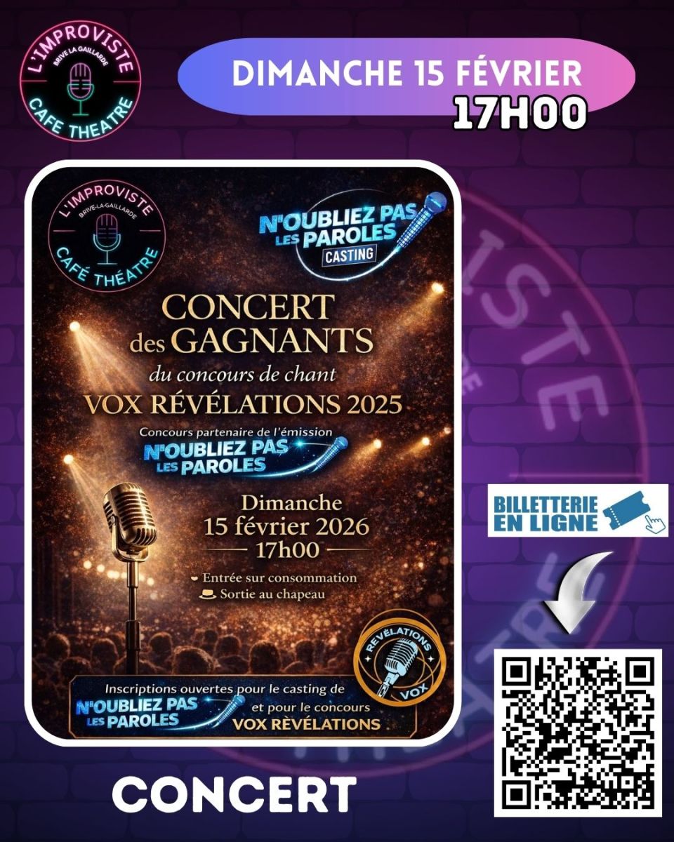 CONCERT DES GAGNANTS – VOX RÉVÉLATIONS 2025