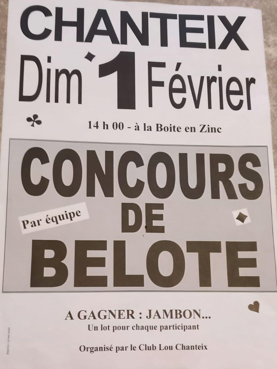 Concours de belote