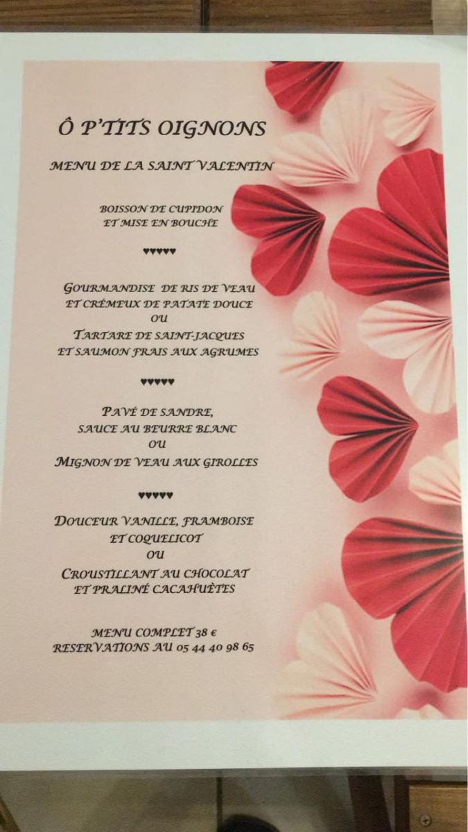 Restaurant O P'Tits Oignons : Repas de la St V ...