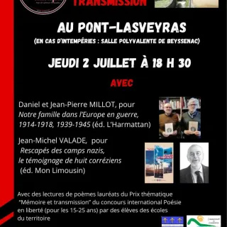 Rencontre : Mémoire et transmission