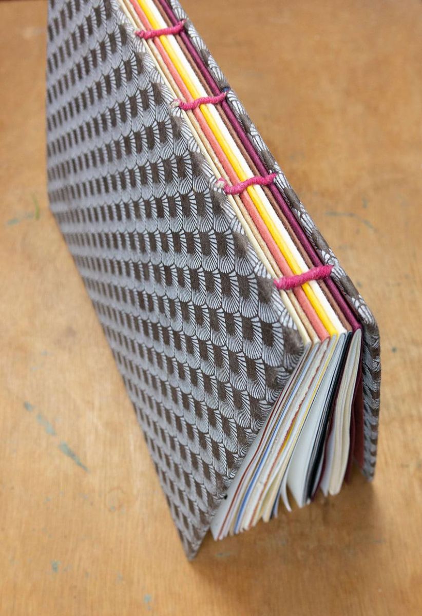 La Cour des Arts : Reliure de carnet avec Clar ...