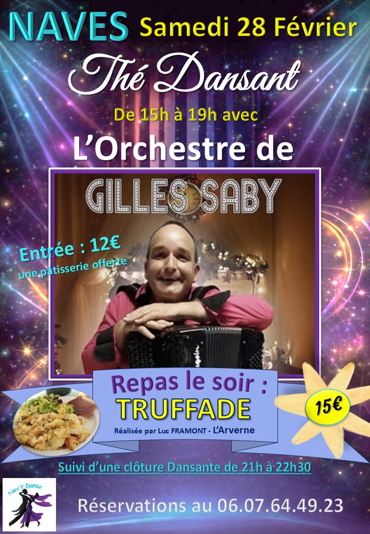 Thé dansant Nav’YDanse – Samedi 28 février à Naves