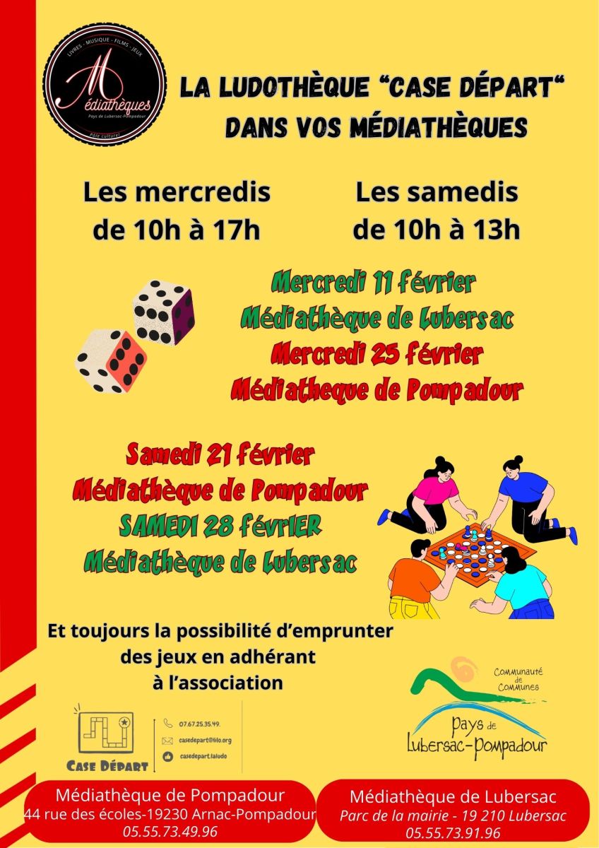 Atelier jeux de société à la médiathèque de Po ...