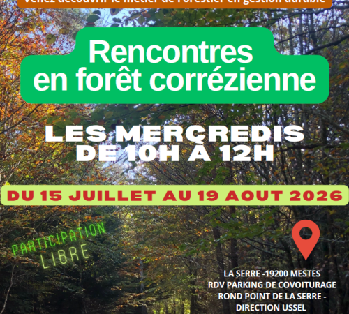 Rencontres en forêt corrézienne avec des forestiers