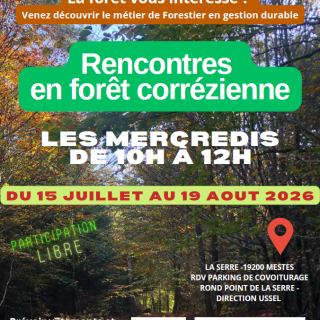 Rencontres en forêt corrézienne avec des forestiers