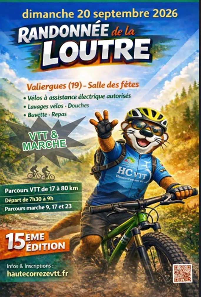 Randonnée de la Loutre - Crédit: Haute Corrèze VTT