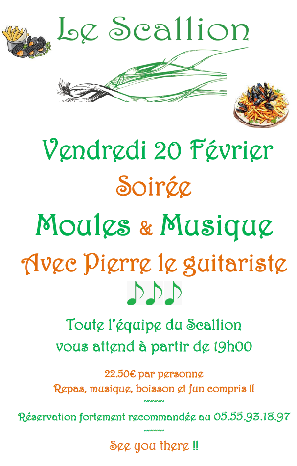 Soirée moules & musique