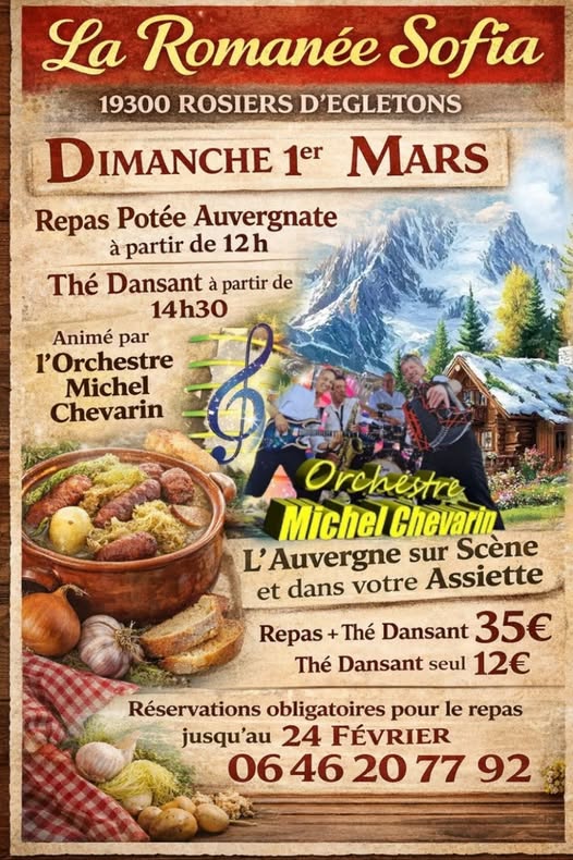 Repas Potée Auvergnate - Thé dansant