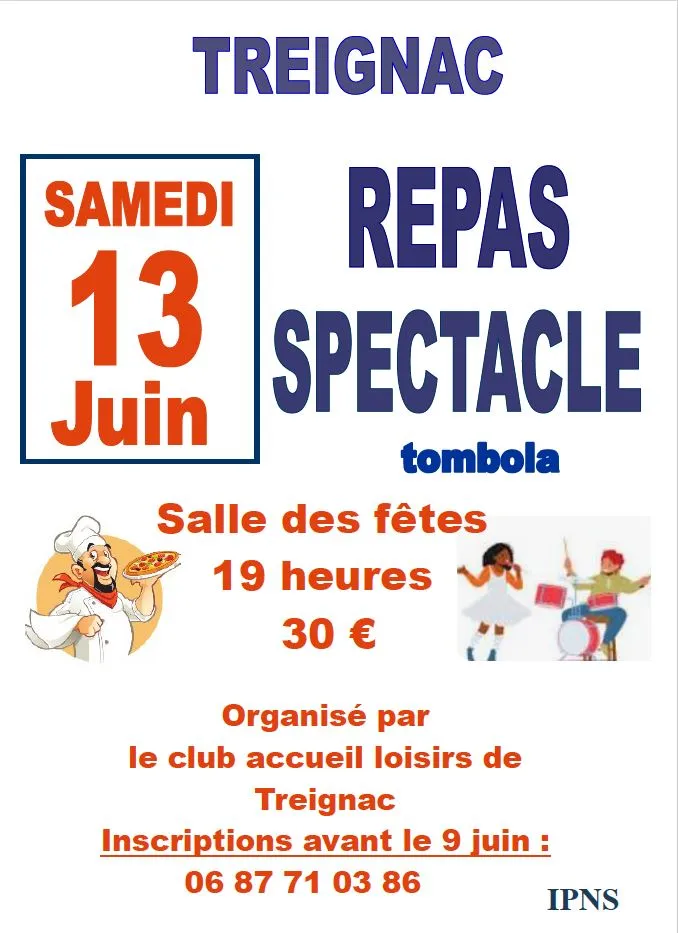 Repas Spectacle du Cl ... - Crédit: Club Accueil Loisirs Treignac