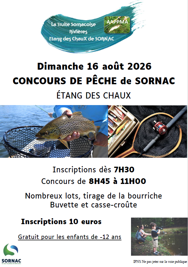 Concours de pêche - Crédit: AAPPMA Sornac