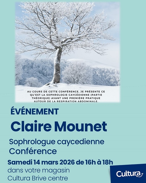 Conférence de Claire Mounet, sophrologue (Cult ...