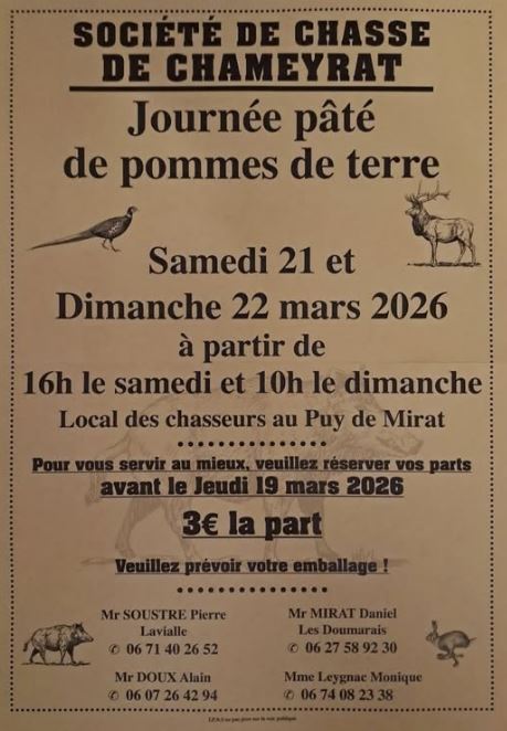 Journée de pâté de pommes de terre