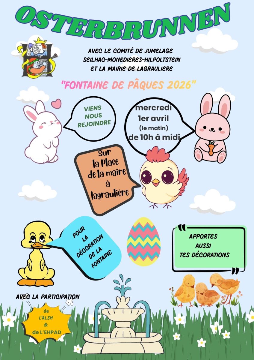 Fontaine de pâques 2026