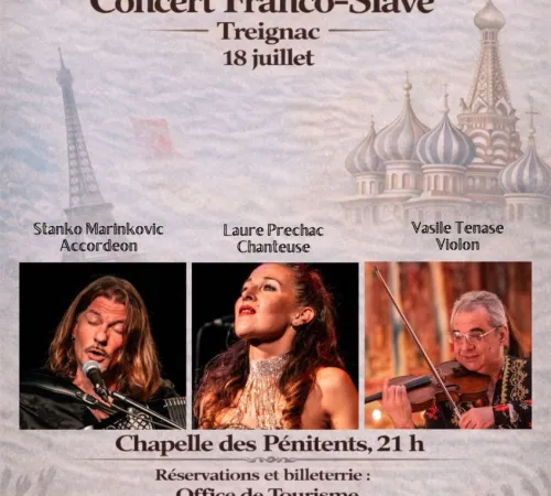 Concert "Voyage Franco-Slave" - Stanko Marinkovic, Vasile Tenase et Laure Préchac