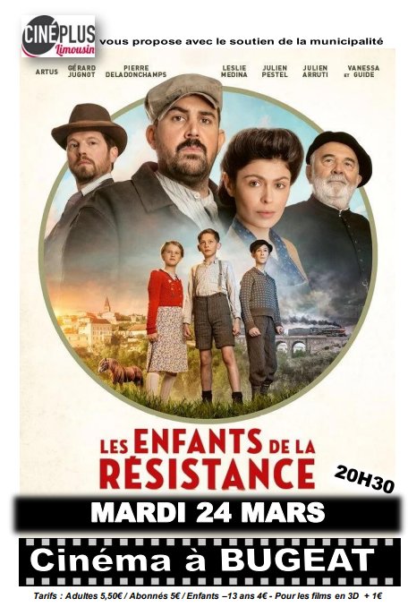 Cinéma à Bugeat : Les enfants de la résistance