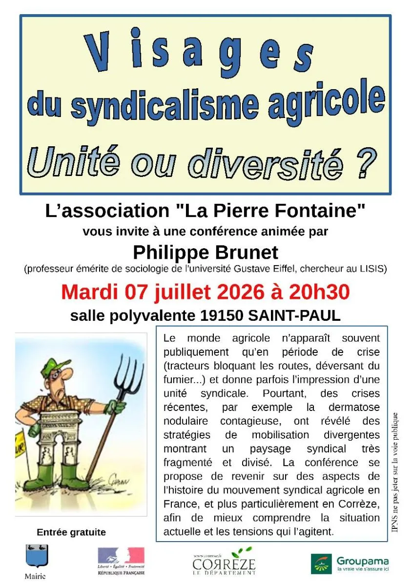 Conférence : Visages ... - Crédit: La Pierre Fontaine
