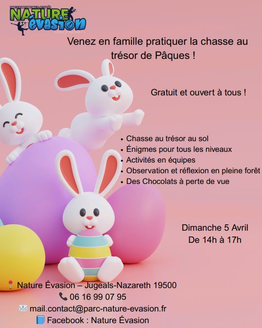 Chasse aux oeufs à Nature Evasion