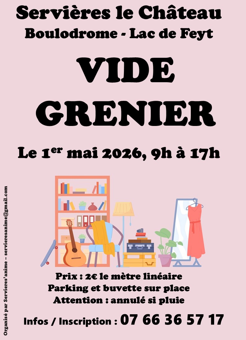 Vide Grenier de Servières le Château