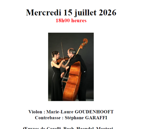 Duo violon contrebasse de l'Opéra de Paris
