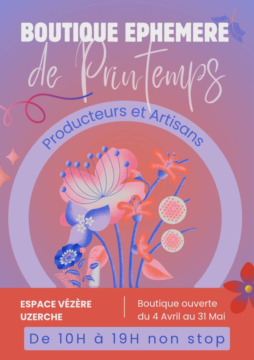 Boutique éphémère - Crédit: uzerche boutique éphémère