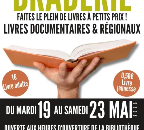 Braderie des livres documentaires et régionaux
